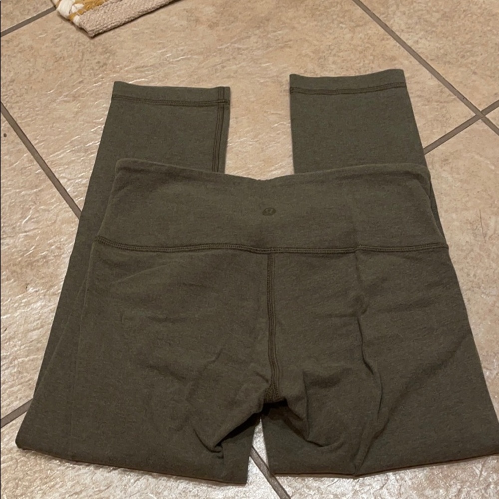 Lululemon olive green leggings size 6